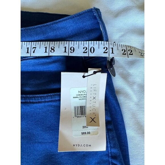 NYDJ Not Your Daughters Jeans Women 20W Straight Marilyn Crop Cuff Lift and Tuck - Picture 9 of 13